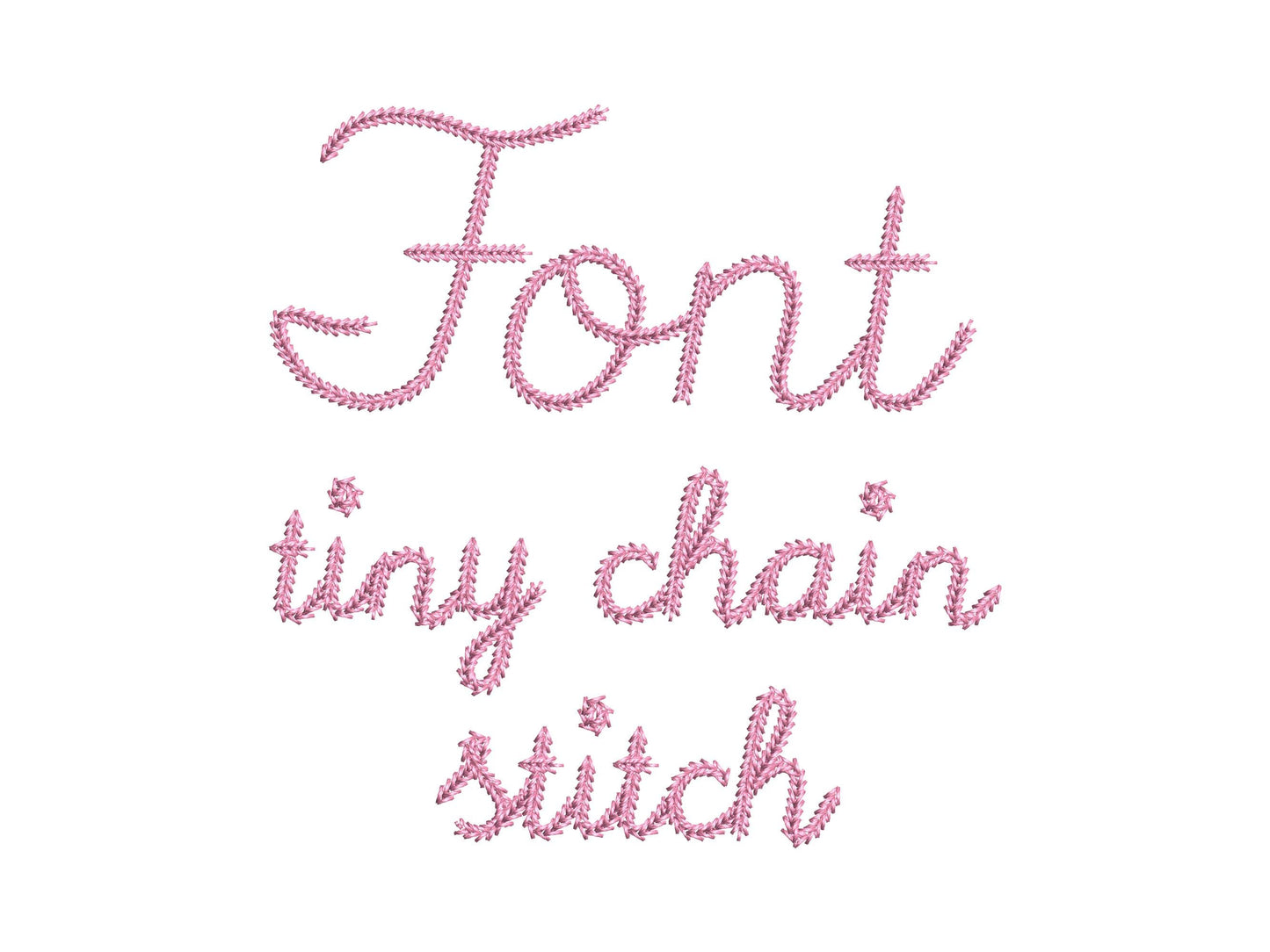 Tiny Playful Chain Stitch Handwritten Font