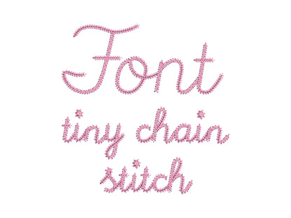 Tiny Playful Chain Stitch Handwritten Font