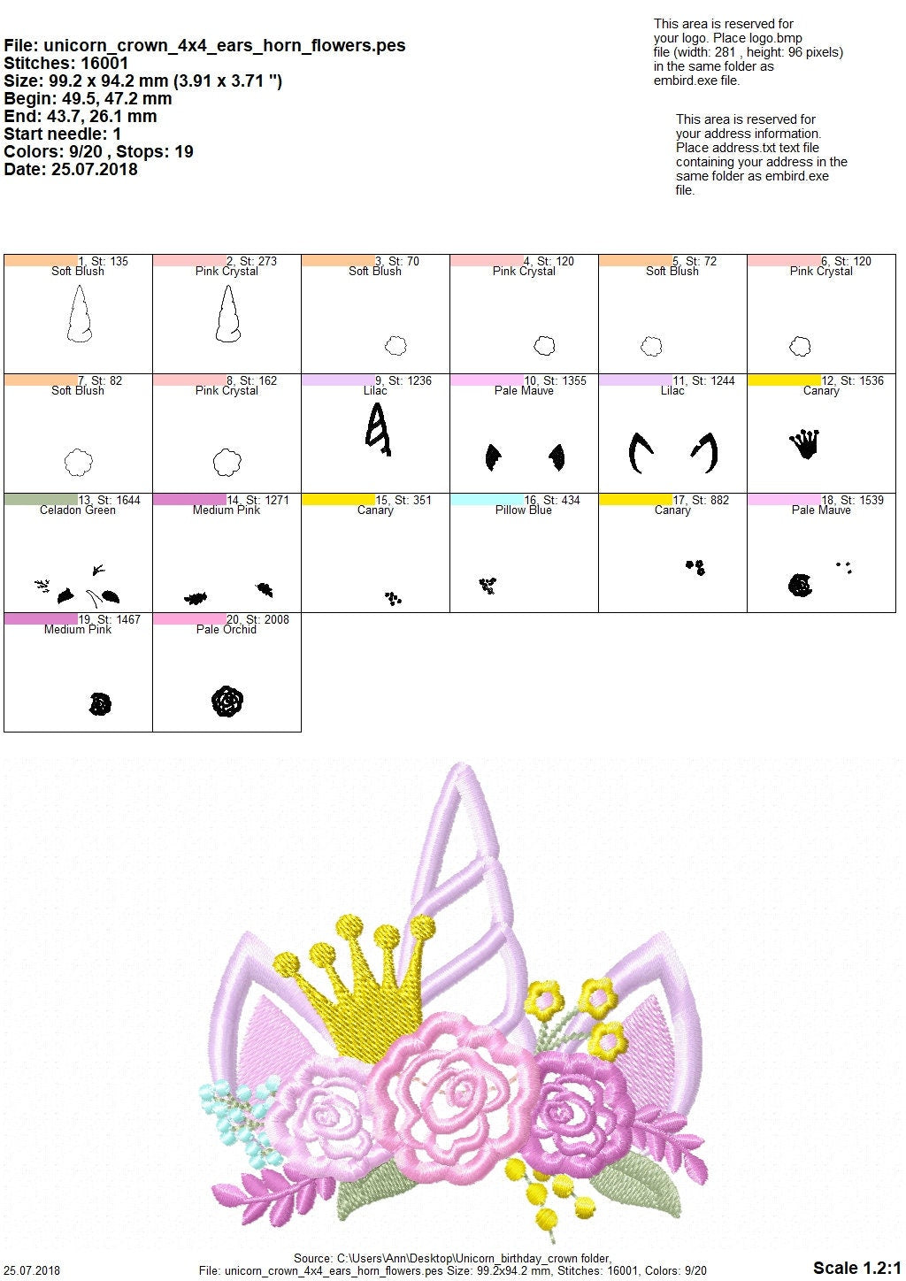 Princess Unicorn With Floral Crown