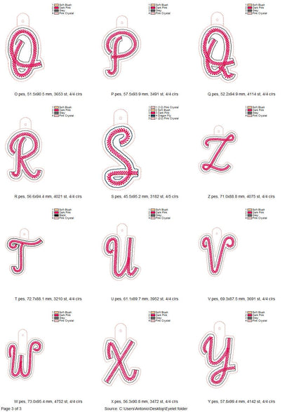 Baseball Stitch Sports Monogram Keychain