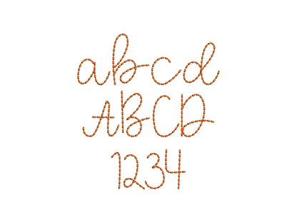 Sweetcake Script Font Hand Stitch Effect