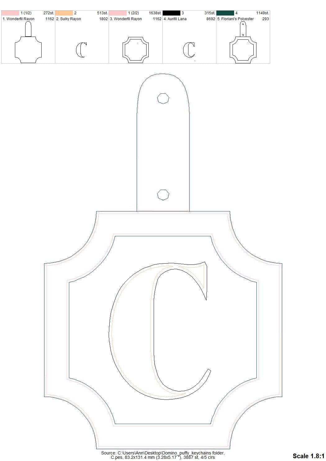 Special Puffy Puff Foam Classic Keychain