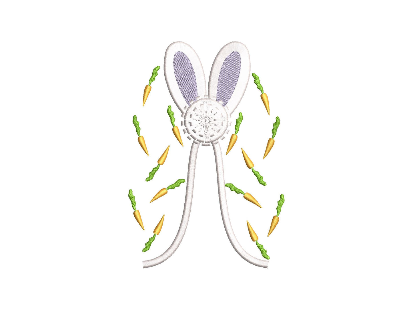 Fringed Easter Bunny and Carrot