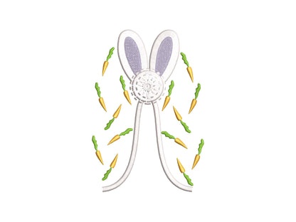 Fringed Easter Bunny and Carrot