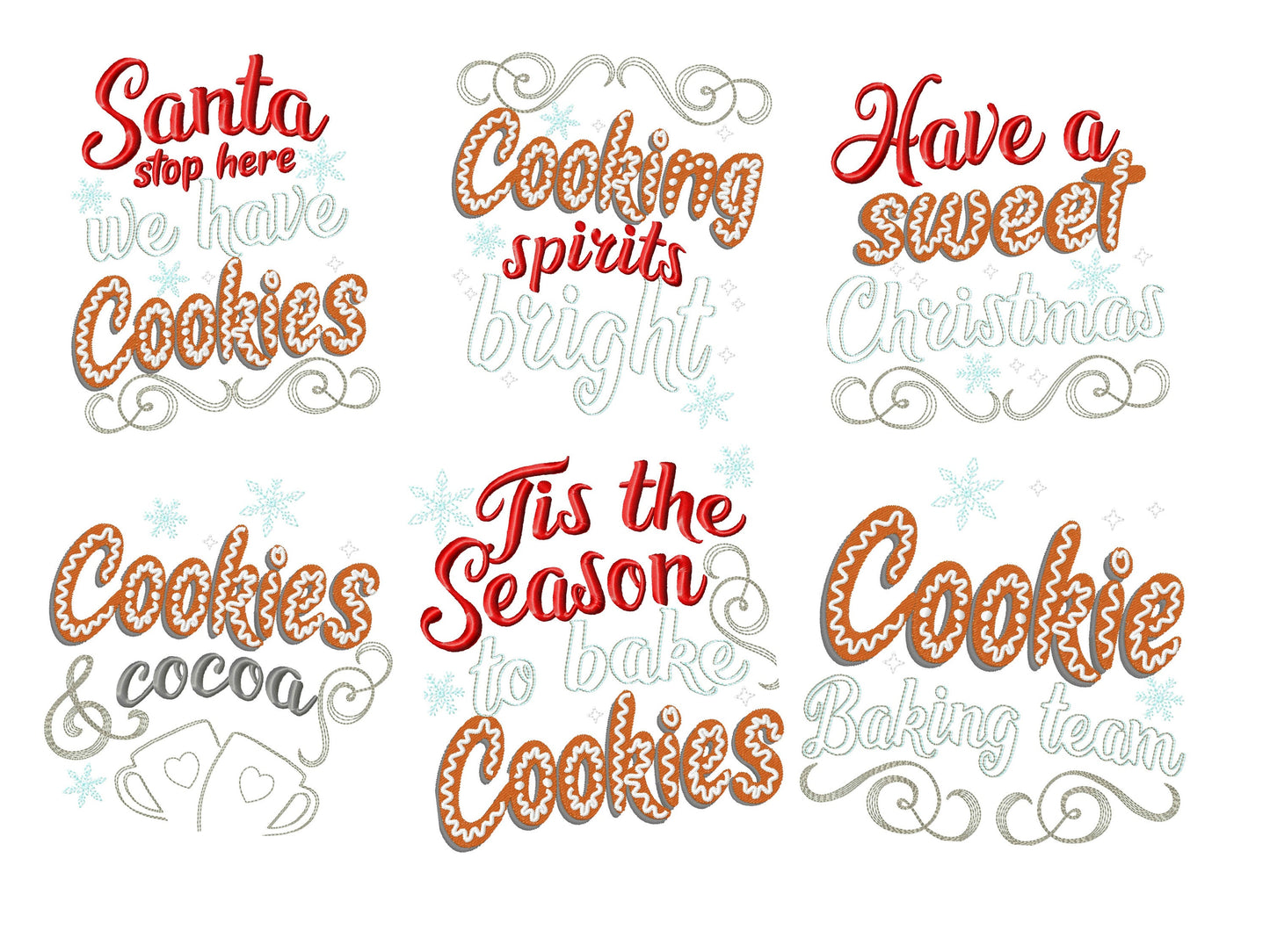 Merry Christmas Baking Cookie Kitchen Set