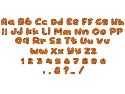 Choco Cookie Font Fill Stitch