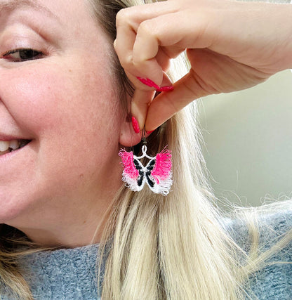 Fringed Butterfly Earrings FSL