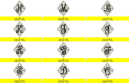 Ornamental Curl Monogram Font