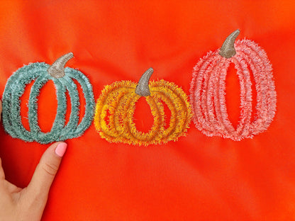 Fringed Fall Pumpkin