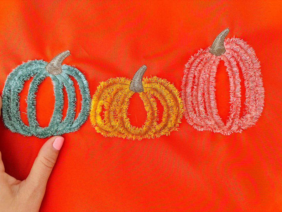 Fringed Fall Pumpkin
