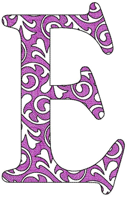 Swirl Garden Flag Block Font