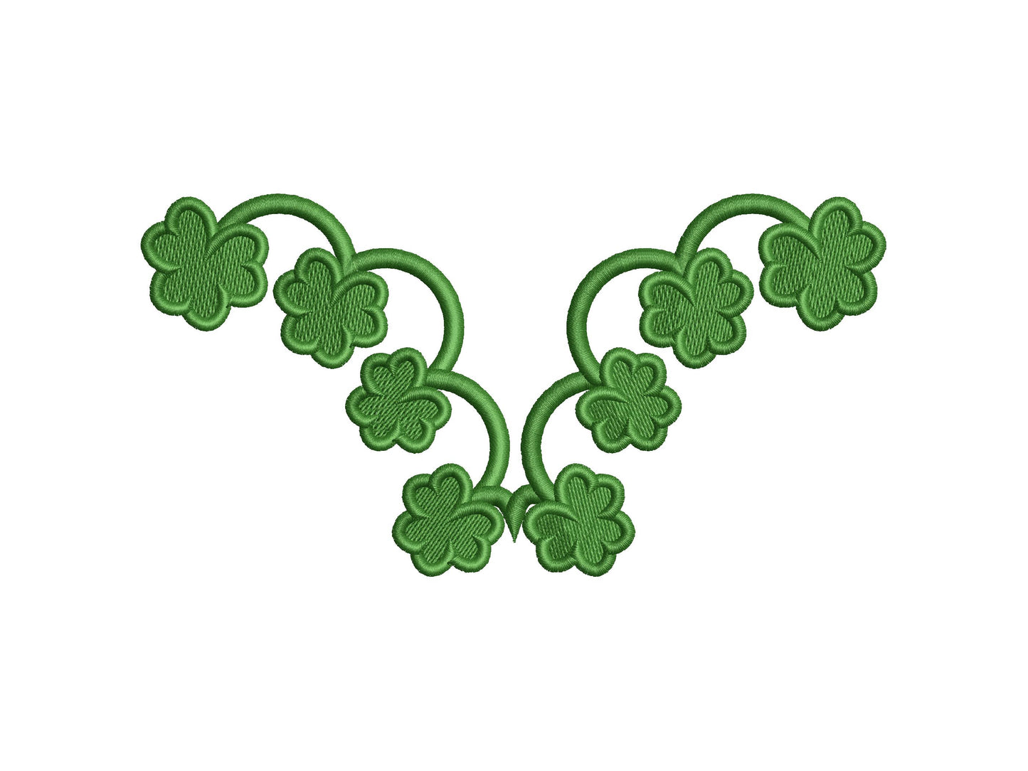 Shamrock Clover Neckline Cutout ITH