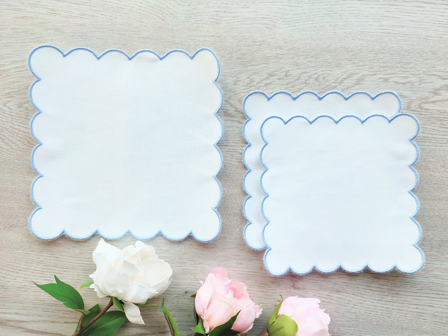 Scalloped Edge Coaster Set of 2