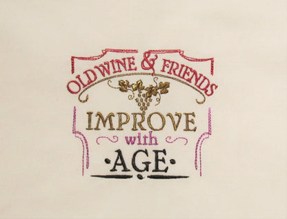 Wine And Friends Quote Set