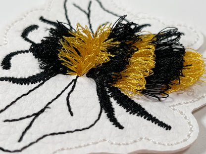 Fringed Honeybee Bee Keychain