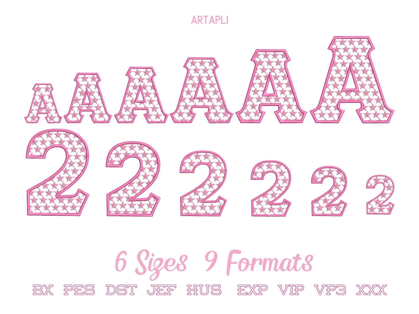 Star Patterned Sororities Greek Font