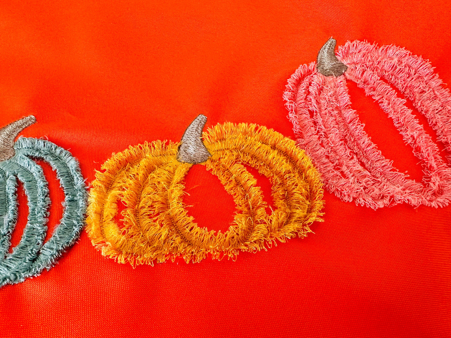 Fringed Fall Pumpkin