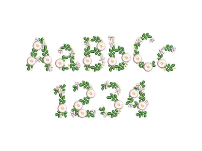 Fringed Mini Daisy Floral Font