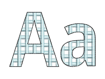 Buffalo Checkered Plaid Block Font
