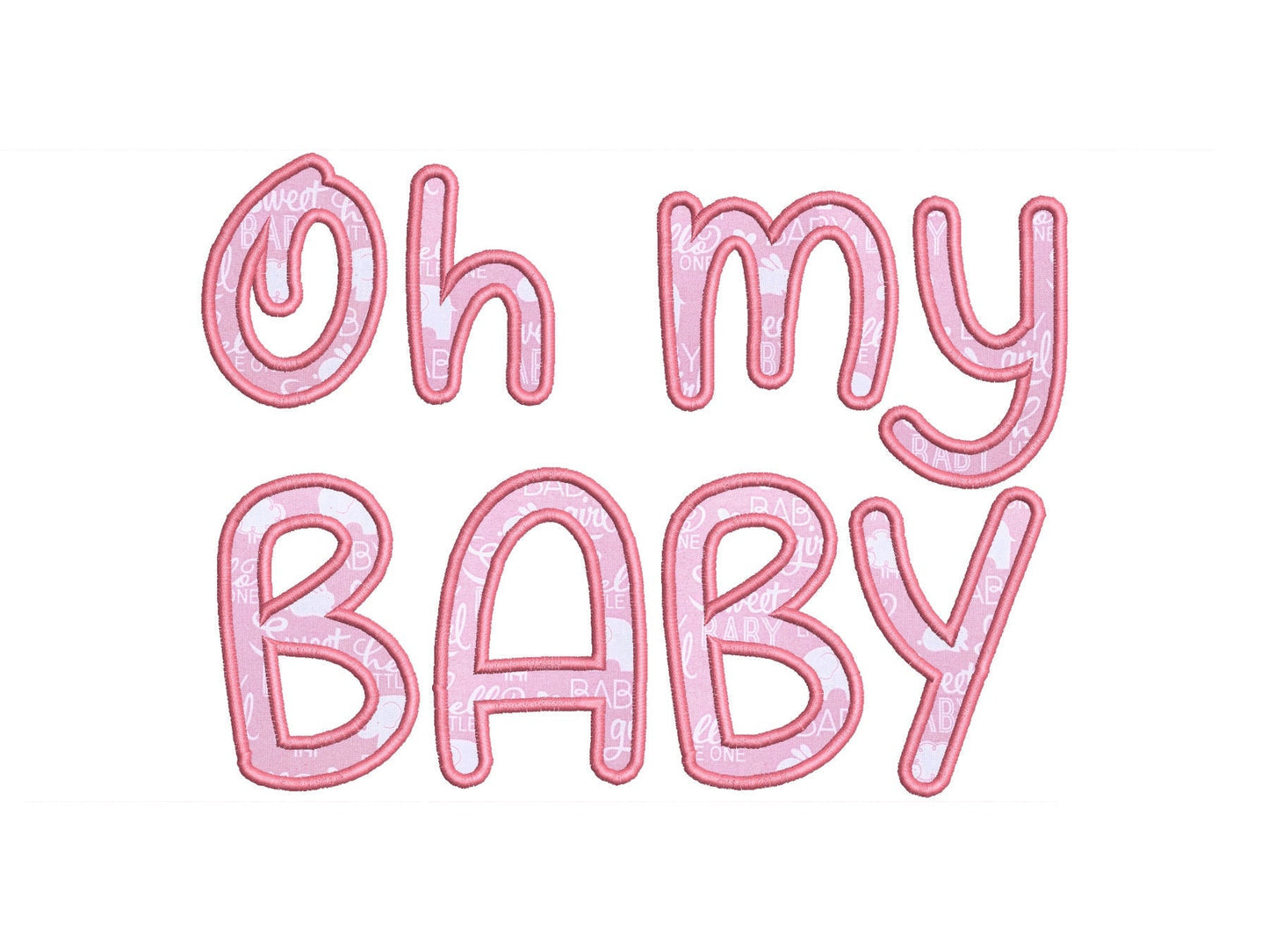 Cute Monogram Font Applique