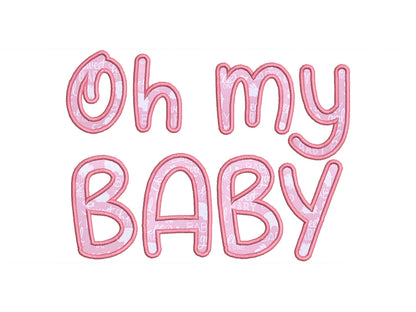 Cute Monogram Font Applique