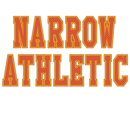 Narrow Athletic Sport Font Outline