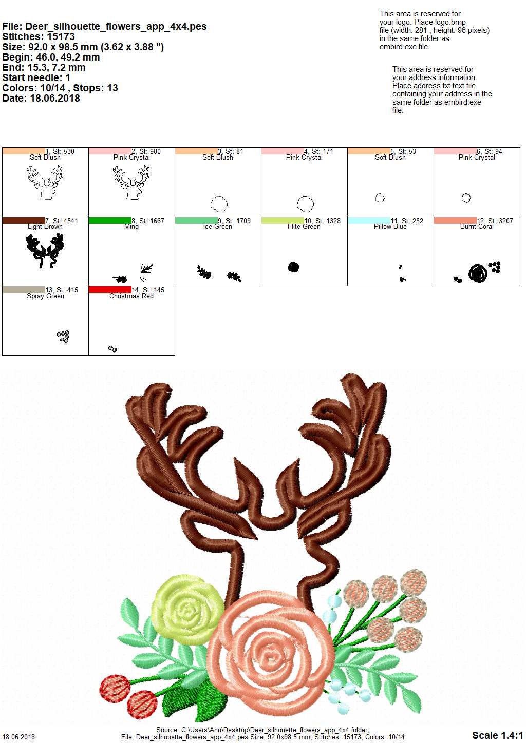 Small Buck Deer Floral Bouquet