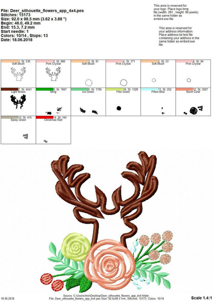 Small Buck Deer Floral Bouquet