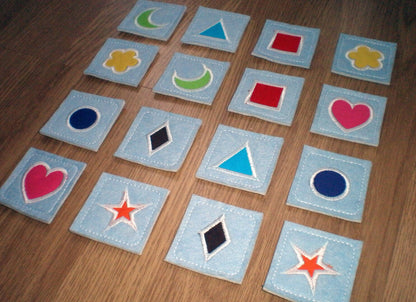 Memory Game Geometric Shapes