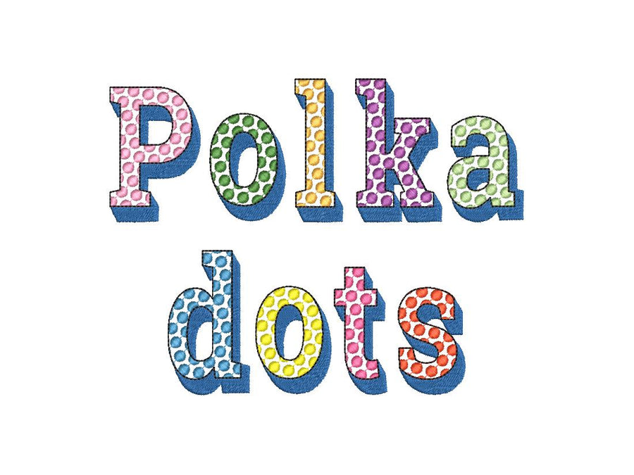 Polka Dot Shadow Font