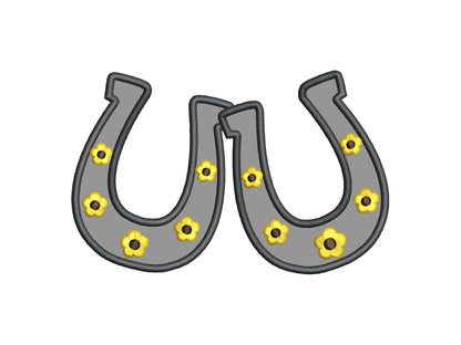 Floral Horseshoe Split Side Seam