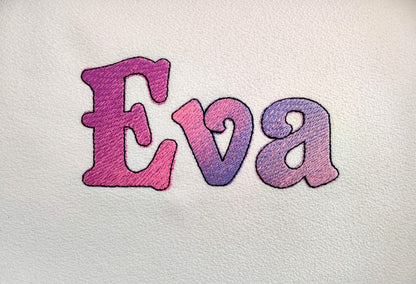 Eva Iridescent 2 Color Block Font