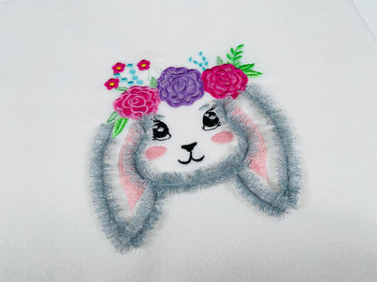 Fringed Easter Bunny Floral Crown