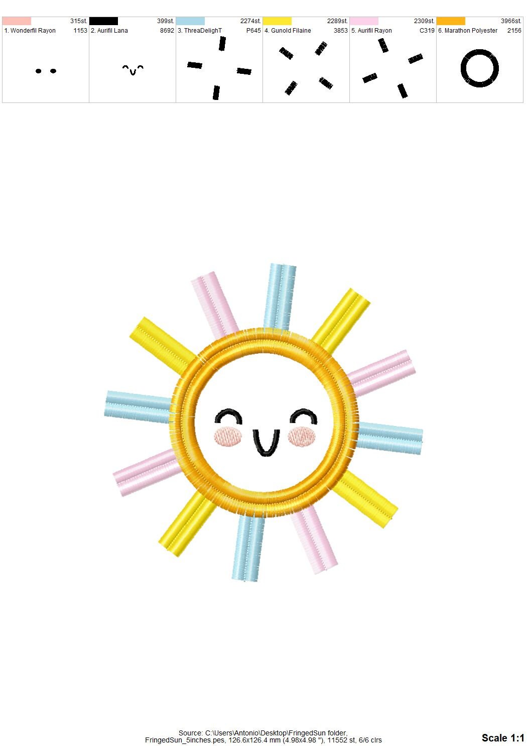 Little Fringed Sun Sunshine