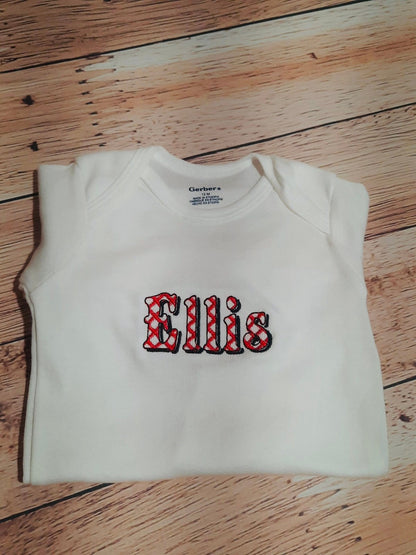 Gingham Christmas Shadow Font