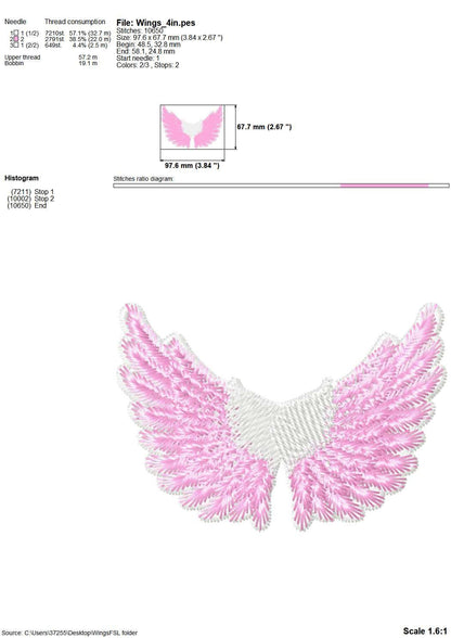 Lace Angel Wings FSL