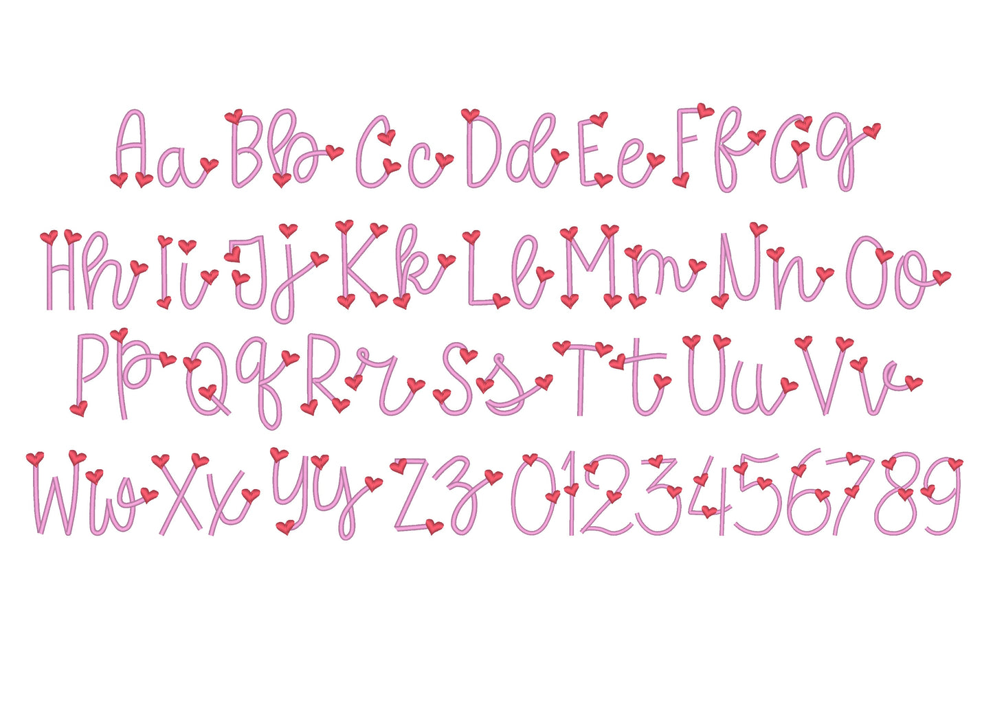 Tiny Heart Satin Font