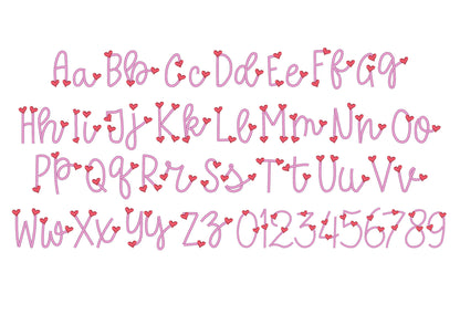 Tiny Heart Satin Font
