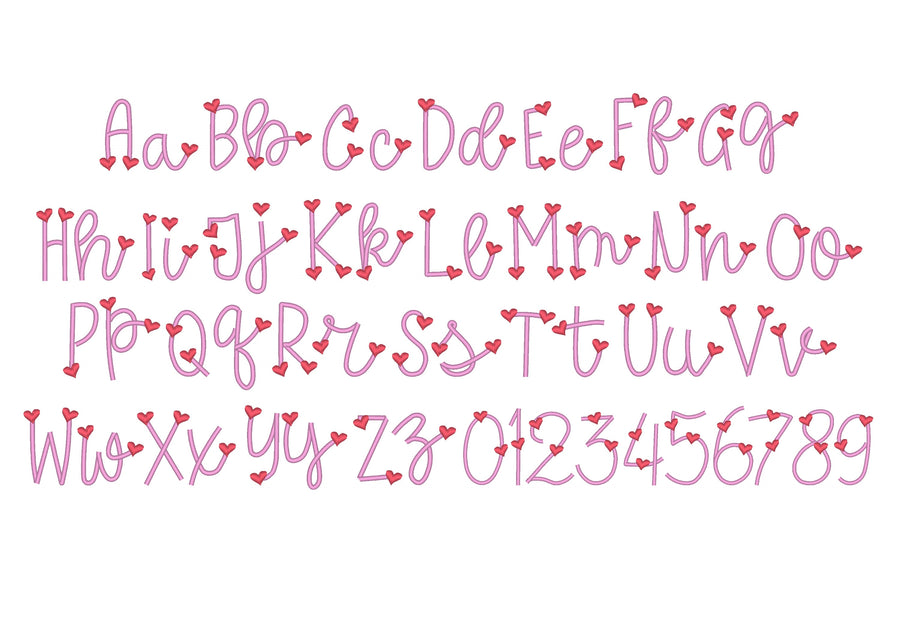 Tiny Heart Satin Font