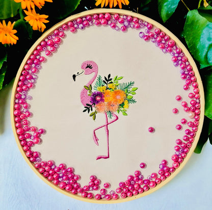 Fringed Flower Floral Flamingo