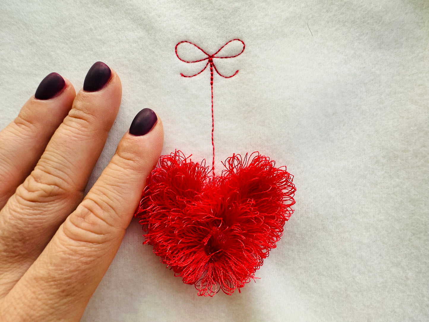 Cute Hanging Fringed Heart