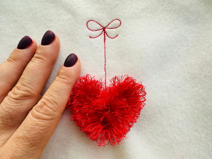 Cute Hanging Fringed Heart