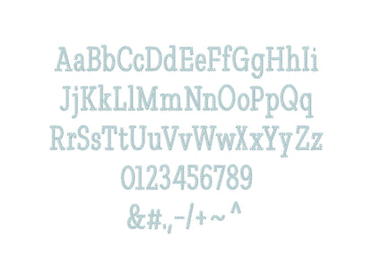 Chain Stitch Block Font