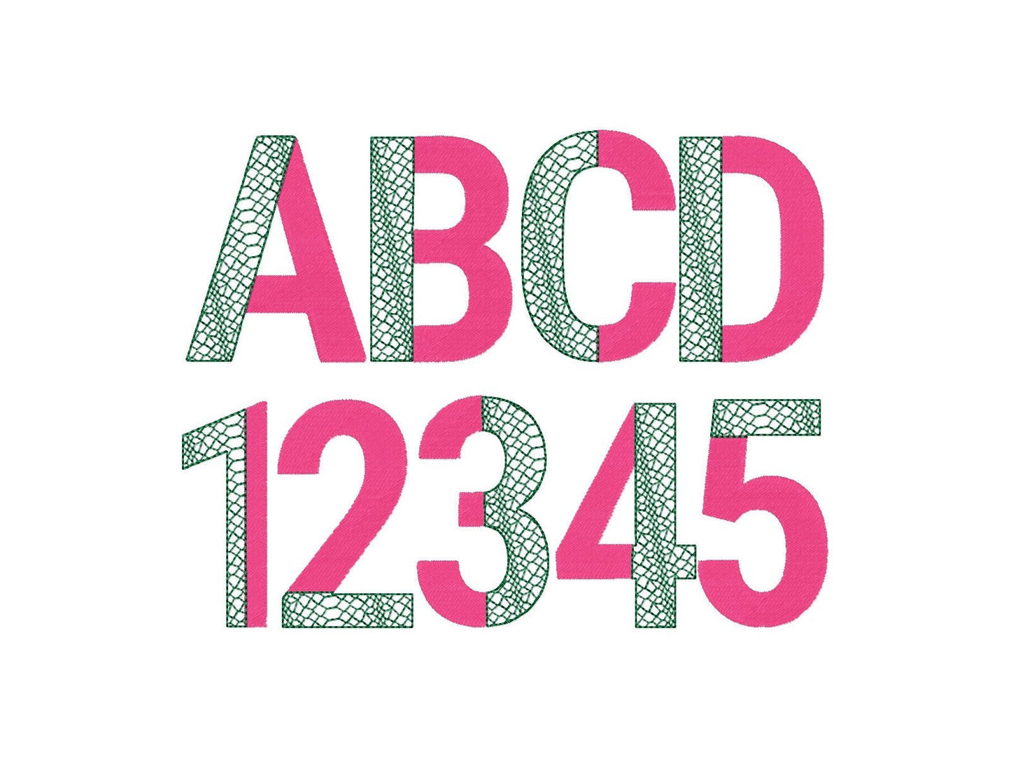 Gator Patterned Split Font