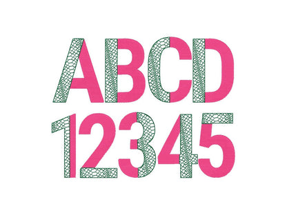 Gator Patterned Split Font