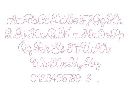 Swirl and Twirl Stem Stitch Handwritten Font