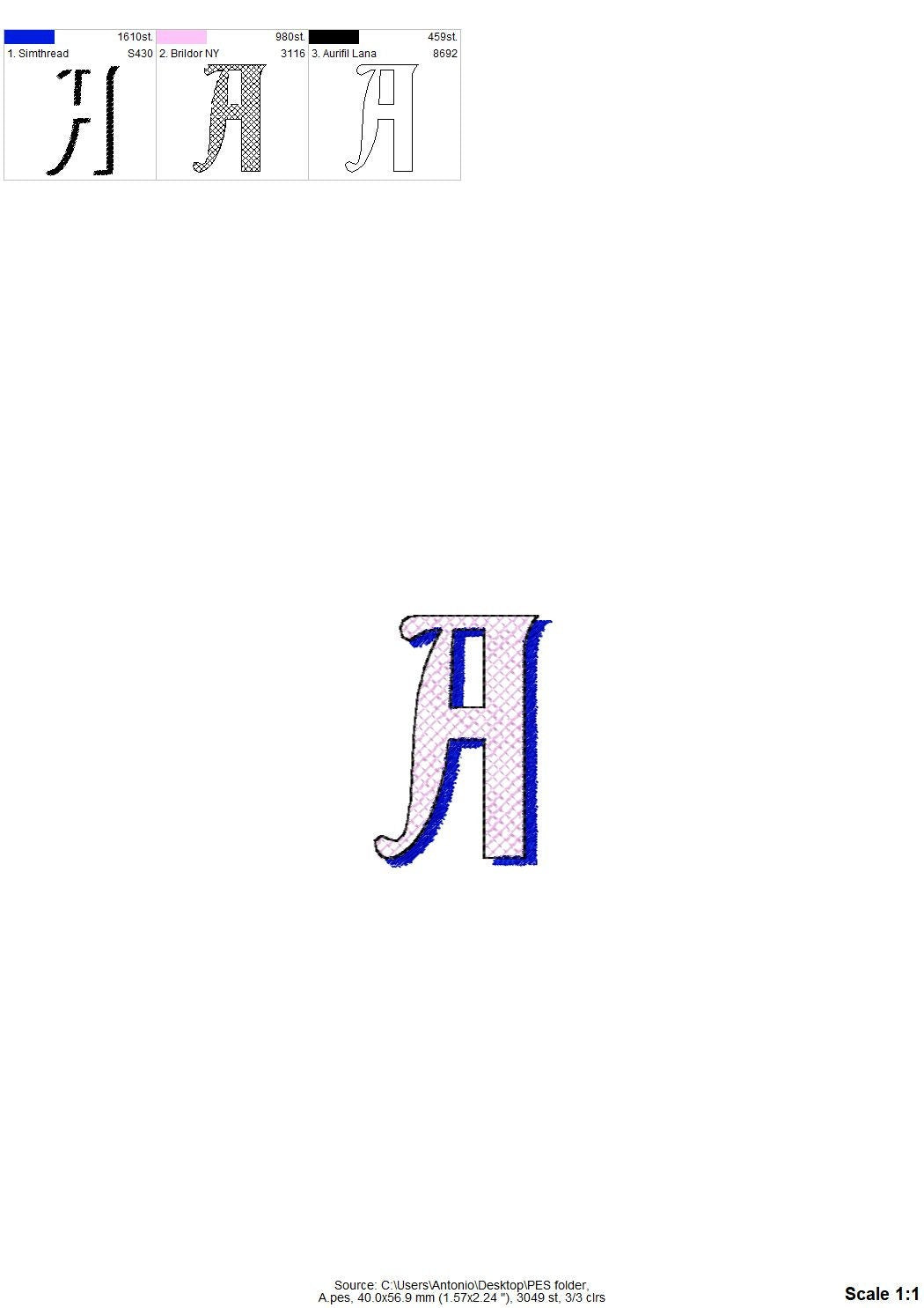 Glitter HTV Shadow Old Style Font