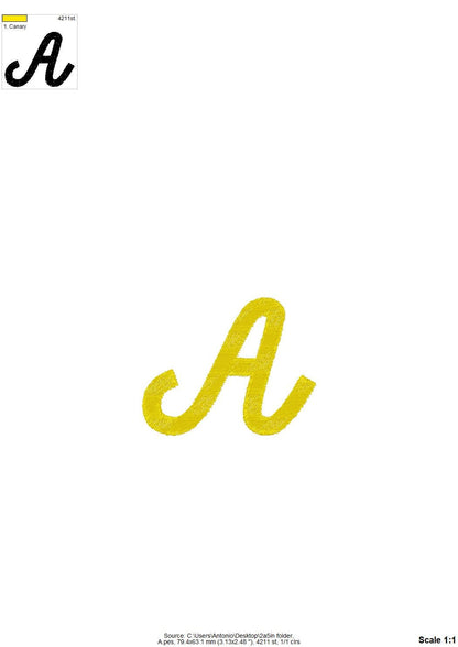 Fill Stitch Cursive Script Font
