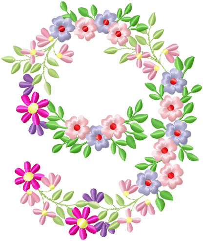 Country Floral Numbers