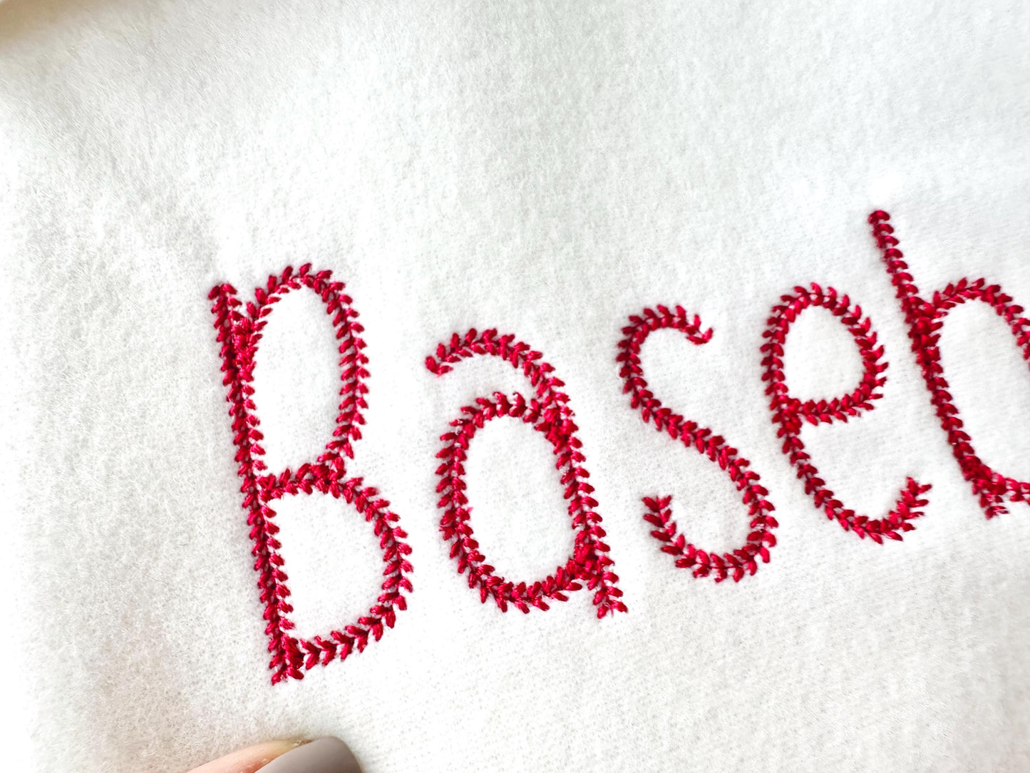 Baseball Stitch Softball Sports Font